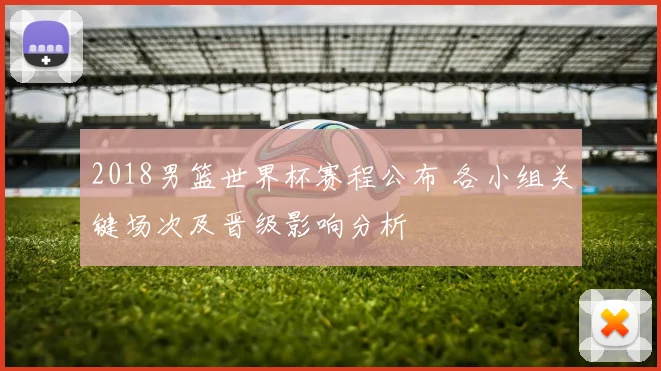 2018男篮世界杯赛程公布 各小组关键场次及晋级影响分析